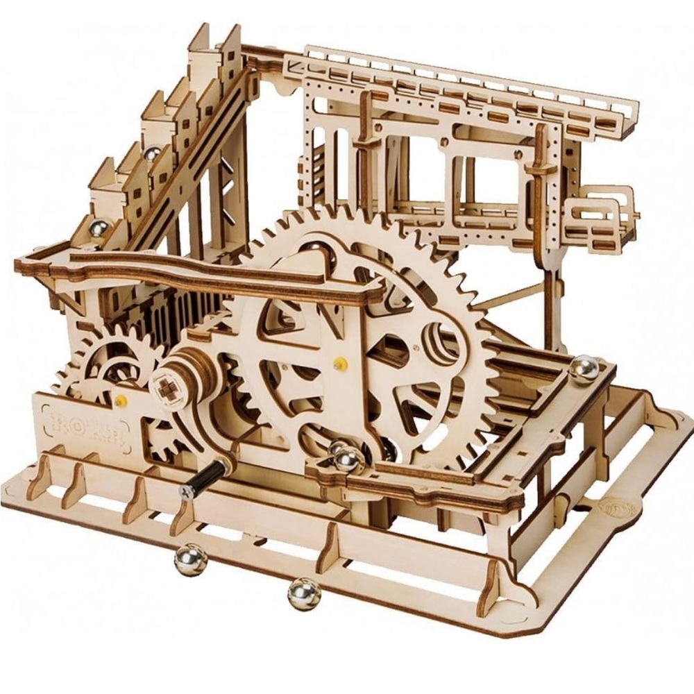 NEW ROKR 3D Wooden Puzzle Marble Run Model Building Kits Mechanical Puzzle